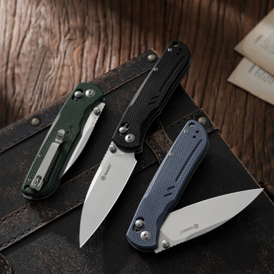 Нож складной туристический Ganzo G771 8.8 см D2 / G10. Черный в Украине