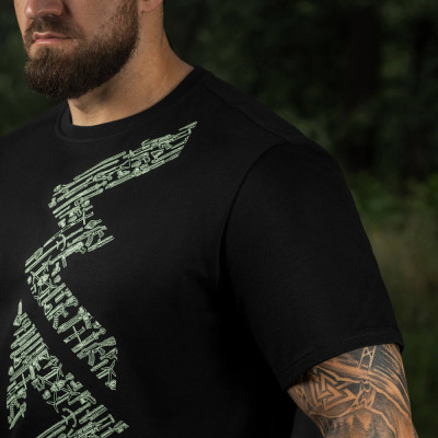 Футболка M-Tac WAR Cotton Hard Black/Mint. Черный в Украине