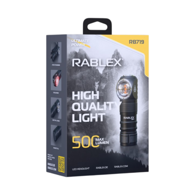 Налобный светодиодный фонарь Rablex RB719. Черный в Украине