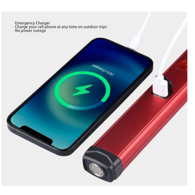 Фонарь ручной аккумуляторный YD2303 с функцией Power Bank. Красный в Украине