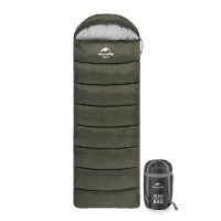 Спальный мешок с капюшоном Naturehike U150 NH20MSD07 11°C правый. Олива