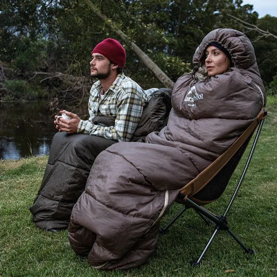 Спальный мешок с капюшоном Naturehike U150 NH20MSD07 11°C правый. Олива в Украине